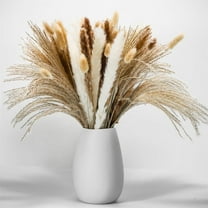 Duslogis Boho Wedding Brown/White Natural Dried Grass, Set of 60