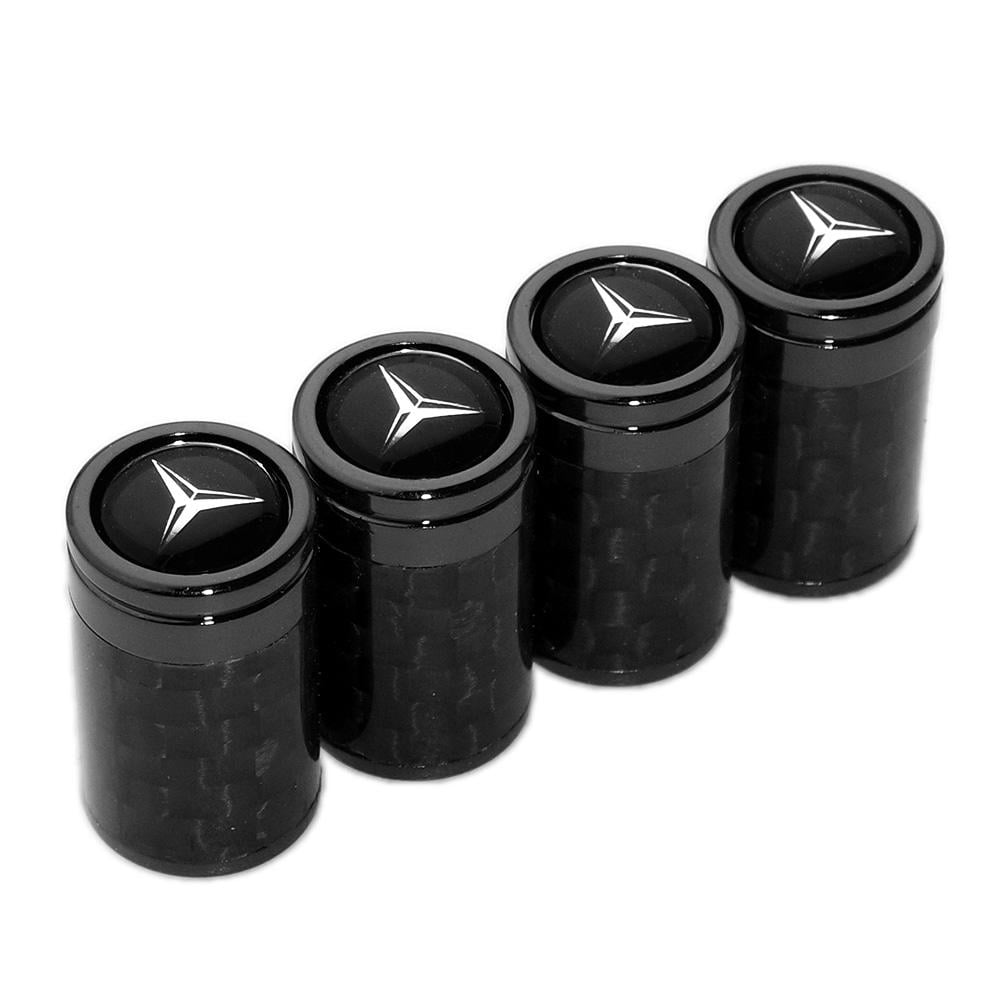 For MercedesBenz AMG Sport Real Carbon Fiber Car Wheel Tire Air Valve