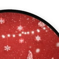 thumbnail image 4 of 36.2 Inch Round Floor Mat Red Christmas Tree and Lights Carpet Decor Rug for Living Room Bedroom, 4 of 6