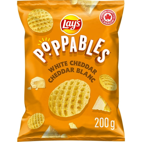 Lay’s Poppables White Cheddar Flavoured Potato Snacks, 200 g.