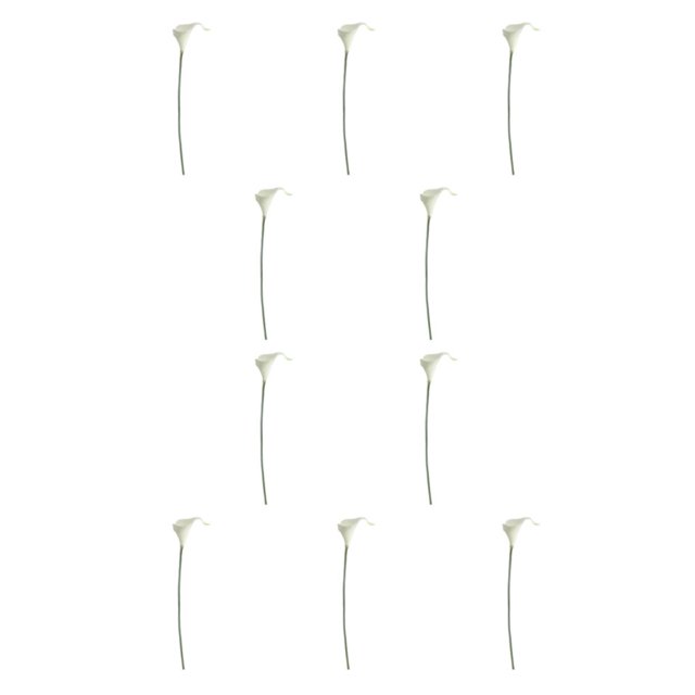 Toystoory Decoración de plantas simuladas para el hogar con Calla Elija y estilos en estambre amarillo blanco estambre amarillo blanco 10Conjunto