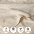 thumbnail image 3 of Superior Egyptian Cotton Heavyweight Bath Towel Set of 4, Cream, 3 of 6