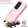 thumbnail image 3 of For Samsung Galaxy S25 Ultra Case, Dual Layer Shockproof Hybrid Protective Phone Case for Samsung Galaxy S25 Ultra, Tekcoo Heavy Duty Military-Grade Drop Protection Durable Rugged Cover - Rose Gold, 3 of 9