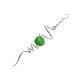 thumbnail image 3 of Wind Spinner Sala de estar Bola de cristal Espiral Carillón de viento Dormitorio Decoración colgante de acero inoxidable, Verde Inevent HA004052-03B, 3 of 6