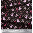 thumbnail image 3 of Soimoi Black Cotton Voile Fabric Dot & Accessories Fashion Decor Fabric Printed Yard 42 Inch Wide, 3 of 3