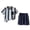 Black, variant on Boys Fashion Clothes 2-Piece Outfits Short Sleeve Graphic Tees Tops Elastic Waist Shorts Summer Daily Wear Playwear Sets 0-12 Years