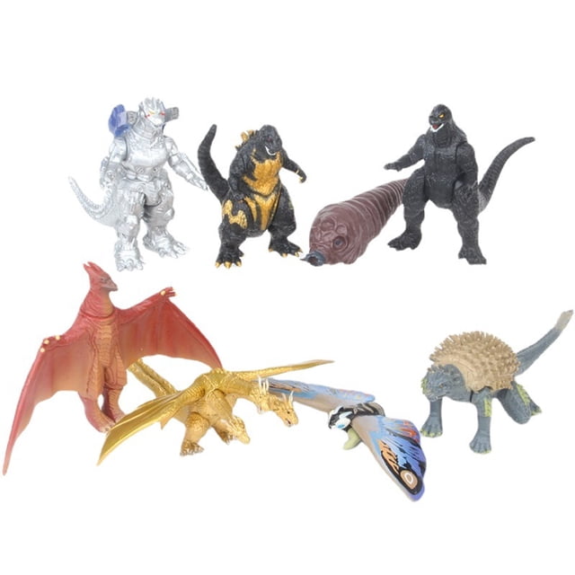 Figura de anime de juguete coleccionable Kings Kongs God-zillas, 8 piezas