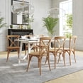 thumbnail image 4 of BizChair Light Brown X-Back Chair, 4 of 14