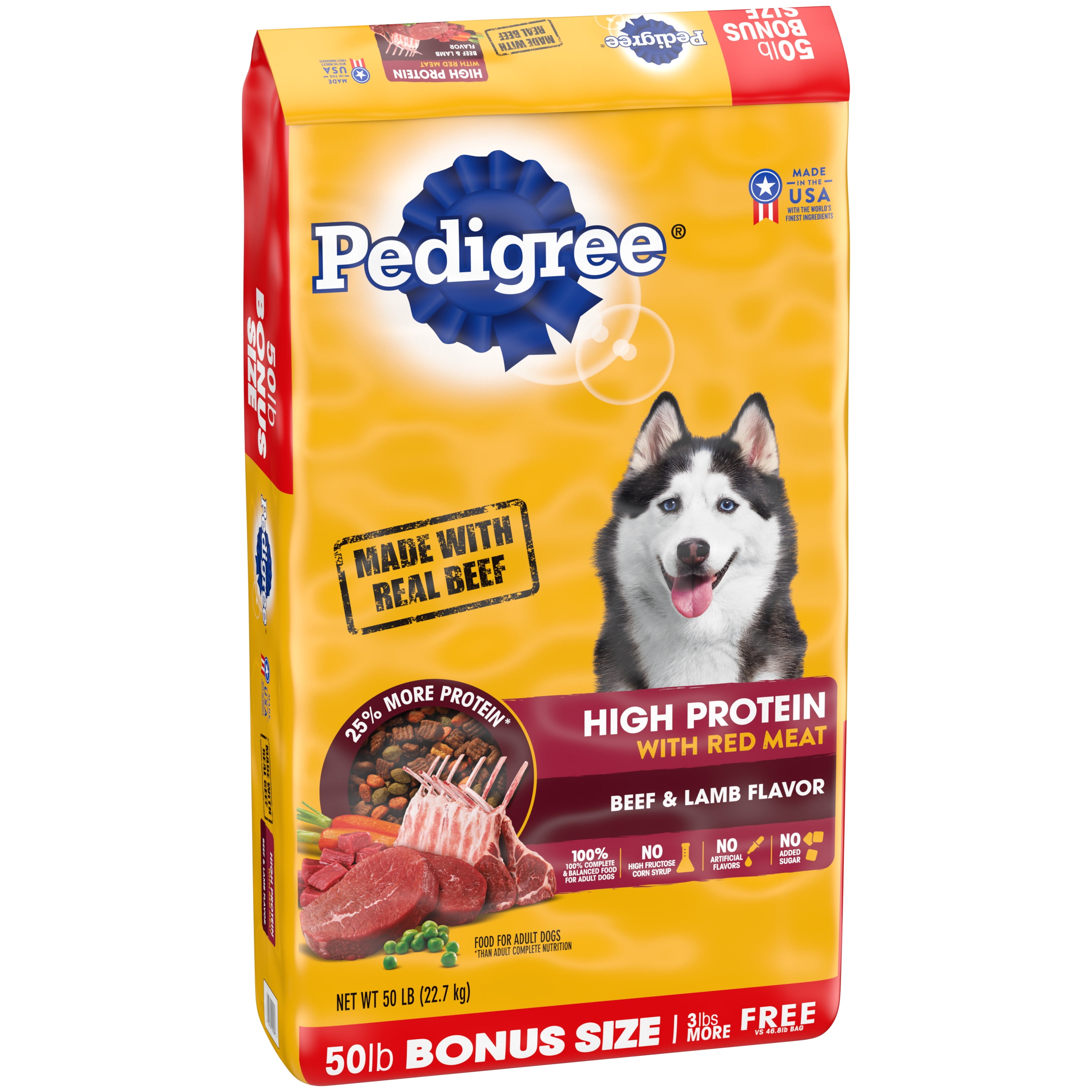 High protein dog store food walmart