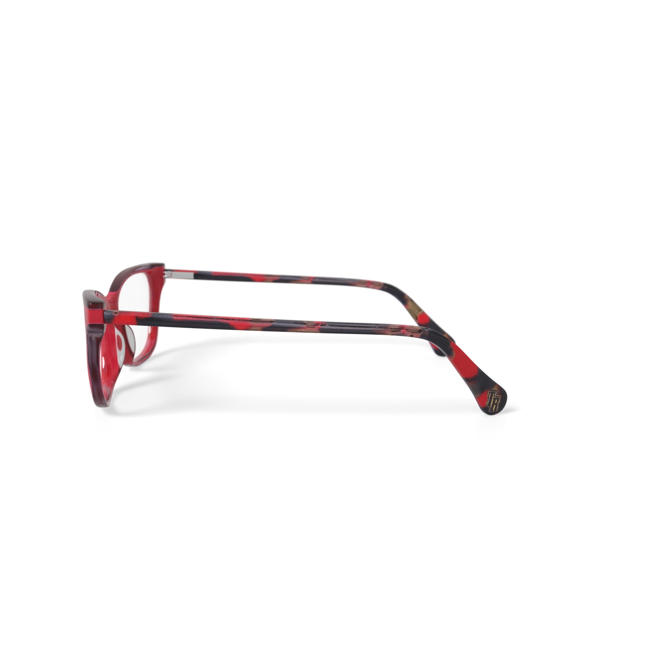 True Religion Women's T037 Square Prescription Eyeglasses with Case, Red
