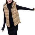 thumbnail image 2 of LOVZFMLL Vestes pour Femmes Coton Veste Courte pour Femmes Style Mode à Capuche Polyvalente, 2 of 9