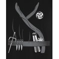 thumbnail image 4 of Halloween Ninja Assassin Costume Mens Long Sleeve T Shirt, 4 of 5