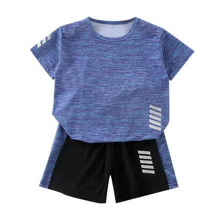 

HIBRO Toddler Children Kids Children s Short Sleeved Suit Running Sportswear Casual Quick Drying Clothes For Boys Girls Tshirt Shorts Two Piece Suit Bunny Dress Toddler Baby Girl Clothes Minimalist