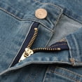 thumbnail image 5 of OSOLU Solid Color Women New 2025 Loose Wide Leg Large Size Casual Washed Button Micro Horn Jeans Women Cozy Pants Trousers Daily Relaxed Fit Breathable Bottoms, 5 of 7