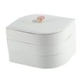 thumbnail image 1 of Caja de joyería de cuero , contenedor de almacenamiento colr de 3 capas, de llevar Sunnimix bandeja de la joyería de las mujeres, 1 of 8