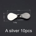 thumbnail image 3 of 10Pcs Prop Blades Propeller Style ner Blades DIY Topwater Lures Blades A Silver, 3 of 10