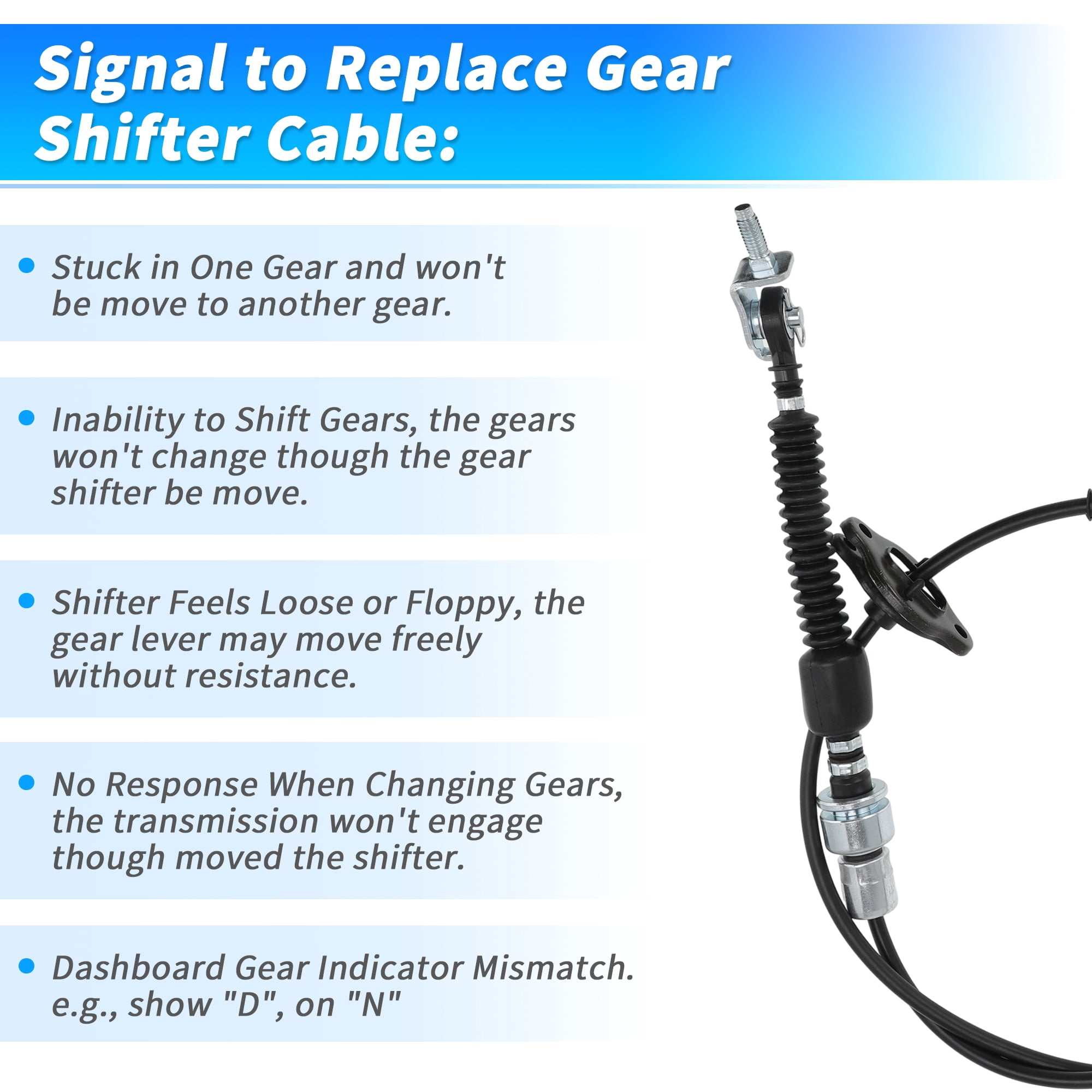 Unique Bargains Automatic Transmission Gear Shifter Cable for Toyota Tundra Sequoia