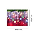 thumbnail image 3 of Ducha De Feliz Navidad, Cortina De Ducha Con Estampado Navideño, Cortina De Baño Impermeable Para Baño Y Ducha Eigraketly HA040315-01, 3 of 5