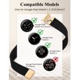 thumbnail image 3 of Wearlizer Braided Magnetic Band Compatible with Google Pixel Watch, Stretchy Nylon Watch Band for Women Men, D-Shape Designer Sport Wristband for Pixel Watch 4/3/2/1, 41mm, 3 of 6