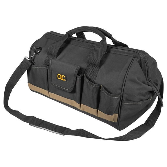 CLC Custom Leather Craft Megamouth Tote Bag 1163 - 25 Pocket, Padded - 18 Inch — Home & Garage Storage, Stackable Design