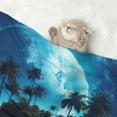 thumbnail image 2 of Pofeuu Hawaiian Beach Pirate Moon Print Puppy Blanket,Dog Blankets,Pet Blanket Cozy Cat Blankets for Indoor Cats, Fuzzy Pet Blanket for Kitten Doggy Dog Blankets-Large, 2 of 8