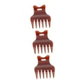 thumbnail image 3 of Wide Teeth Texture Comb, Hair Detangling Glossy Teeth Compact Wide Round Tooth Comb Ergonomic  For Hairdresser, 3 of 8