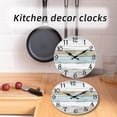 thumbnail image 4 of Wall Clock Silent Non Ticking Wall Clocks Battery Operated, Rustic Coastal Country Clock Decorative for Bathroom Kitchen(10 Inch), 4 of 7