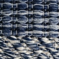 thumbnail image 6 of Navy Stripes 22" x 22" x 16" Navy & Ivory Pouf, 6 of 7