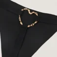 thumbnail image 6 of Sexy Lingerie for Women,Two Piece Sheer Matching Seamless Bra and Love Ring Thong Set, 6 of 8