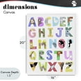 thumbnail image 4 of Stupell Industries Contemporary Alphabet Shapes with Animals Canvas Art, 16 x 20, by Carla Daly, 4 of 8