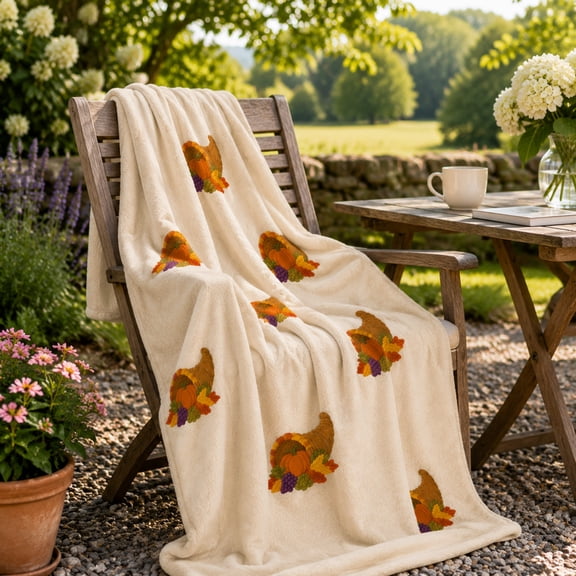 Fall Throw Blanket - Flannel Soft Blanket for Couch Bed, Cozy Decorative Blankets for Living Room Bedroom, 39.4x27.6"