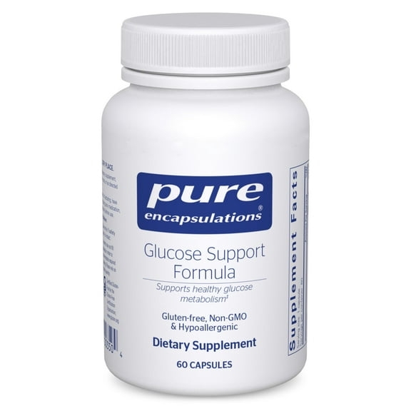 Pure Encapsulations Glucose Support Formula | Hypoallergenic Supplement Supports Healthy Pancreas Function and Carbohydrate Metabolism | 60 Capsules