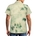 thumbnail image 3 of Uorisanigo Green Leaf Couples' Outfits Husban and Wife Clothing Short Sleeve Shirt for Men Fashion Hawaiian Tops and Women's Tank Dress Flowy Beach Vacation Sundress, 3 of 7