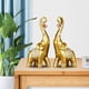 thumbnail image 1 of Figuras de para parejas, estatuas de con maletero, regalos para decoración de escritorio, adornos artesanales para el hogar , dorado perfecl Estatuilla de elefante, 1 of 8
