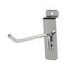 4 inch Chrome Peg Hook for Slatwall (Slatwall Hooks) - 50 Pack