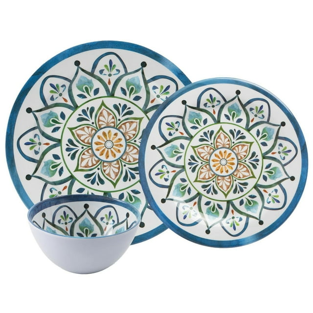 Safdie & Co. Ensemble Diner Mosaique Melamine 12MCX