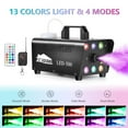 thumbnail image 3 of Joyfy Halloween Fog Machine with 13 Colors, 500W Outdoor Fog Machine with 4 light modes & Wireless Remote Control for Wedding, Halloween, Party and Indoor (Not Included Atomized Liquid), 3 of 10