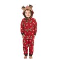 thumbnail image 1 of FOCUSNORM Family Matching Christmas Deer Printed Pajamas Hoodie With Hood, 1 of 6