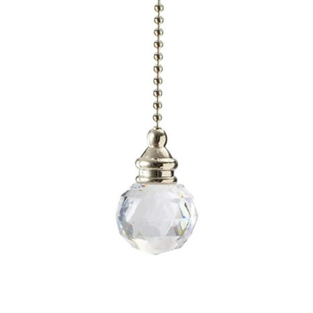 

Cogfs Crystal Style Designer Bathroom Toilet Pull Chain Cord Handle for Light Switch Transparent