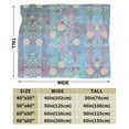 thumbnail image 5 of Dreamy Vintage Snowflake Throw Blanket, Anti-Pilling Ultra-Soft Micro Fleece Cover Blanket for Bed Sofa, for All Seasons, 80"x60", 5 of 9
