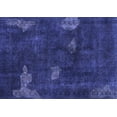 thumbnail image 1 of Ahgly Company Machine Washable Indoor Rectangle Abstract Blue Modern Area Rugs, 3' x 5', 1 of 4