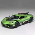 thumbnail image 1 of Modèle Réduit de Voiture de Sport Échelle 1:24 Jouet en Métal Modifié Véhicules à Roues Libres Simulation Son & Lumière Cadeau pour Enfants Vert, 1 of 6