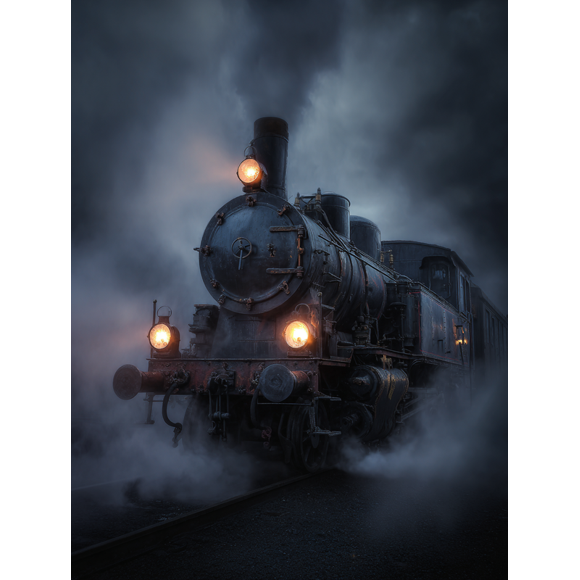 Qisvanset Golden Crescent Moon Starry Sky Canvas Print 12x16 Inch Hallway Art