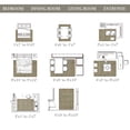 thumbnail image 6 of BERTHMEER 5'x7' Area Rugs for Living Room Kitchen Bedroom Rugs Non Slip Washable Vintage Brown Carpets Oriental Distressed Office Dorm Dining Room Traditional Distressed Throw Rugs, 6 of 8