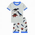 thumbnail image 2 of TOWED22 Toddler Infant Baby Boy Outfits Crewneck Short Sleeve Tee Casual Rolled Shorts 2 Pieces Summer Clothes(Sky Blue,9-10 Y), 2 of 5