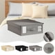 thumbnail image 1 of Fiudx Organizador de Sábanas, Contenedor de Almacenamiento Plegable, Diseño Modular, Ventana Transparente, Tela Catiónica Resistente, Ideal para Guardar Ropa Blanca En El Armario o El Dormitorio, Mul, 1 of 6