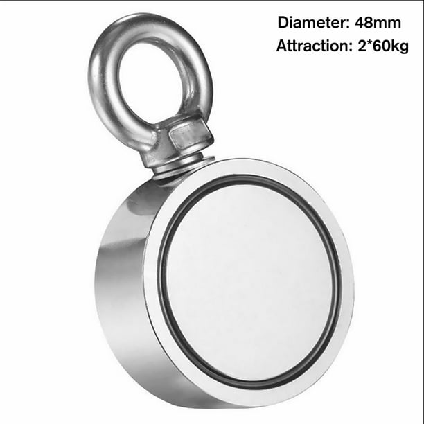 DIYMAG Strong Double Side Neodymium Fishing Magnets,750 lbs(340KG) Pulling  Force Rare Earth Magnet with 20m (65 Foot) Durable Rope and Protective  Gloves,for Retrieving in River and Magnetic Fish : Buy Online at
