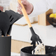 thumbnail image 5 of Juego de utensilios de cocina de silicona de 2 piezas, utensilios de cocina de silicona antiadherentes sin BPA con mango de madera, 5 of 5