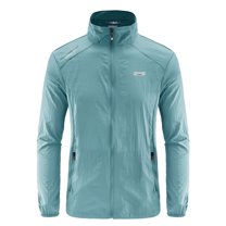 Caqnni Men's JacketLightweight Packable Rain Pullover for Hiking Golf Running Windbreaker Jackets for Men (Sky Blue,L)