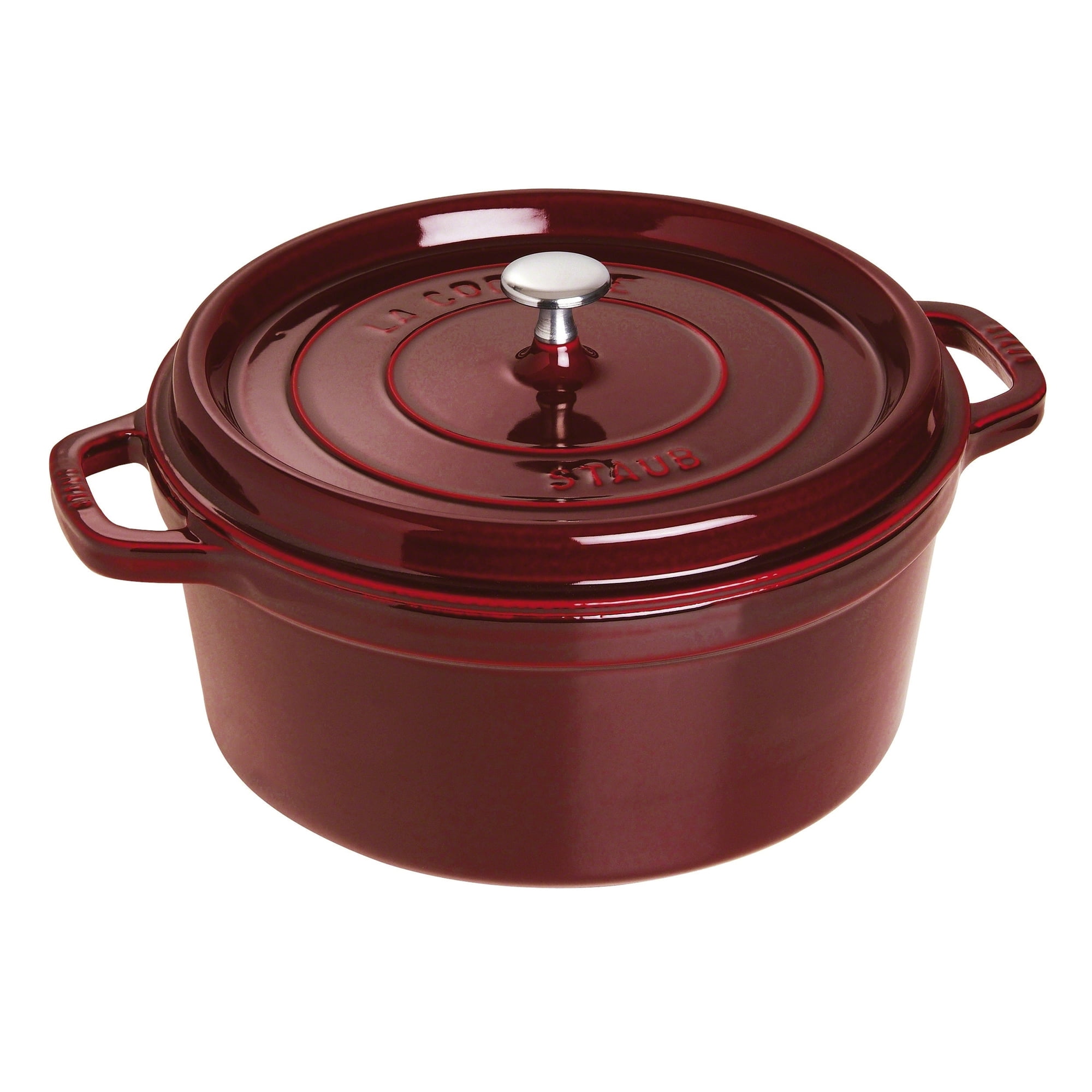 Staub Cast Iron 4-qt Round Cocotte - Burnt Orange - Walmart.com